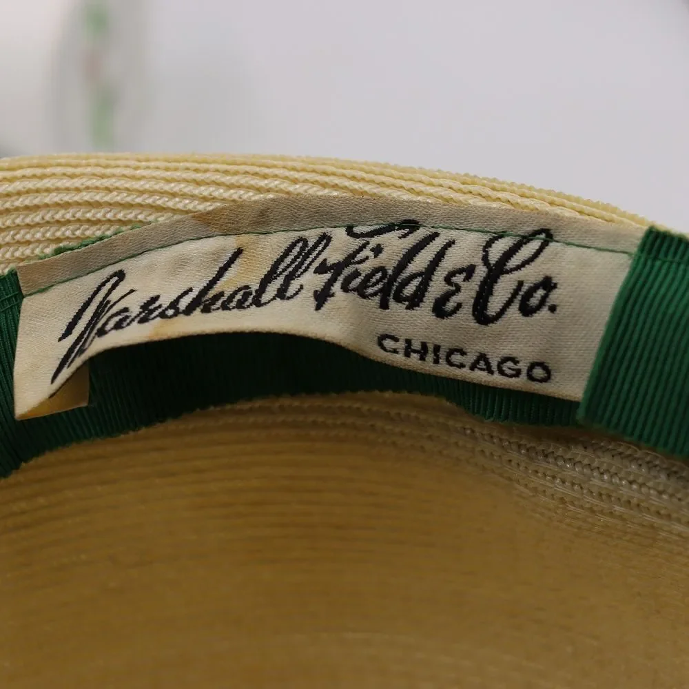 Vintage Marshall Field & Co Chicago Hat Cloche 1950s Cosplay Hat